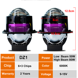 3.0インチ小型Bi LEDレーザープロジェクターレンズモジュール車用ヘッドライト80W 30000lm H4ヘッドランプ12V車用アクセサリーLEDライト - Product Image 5