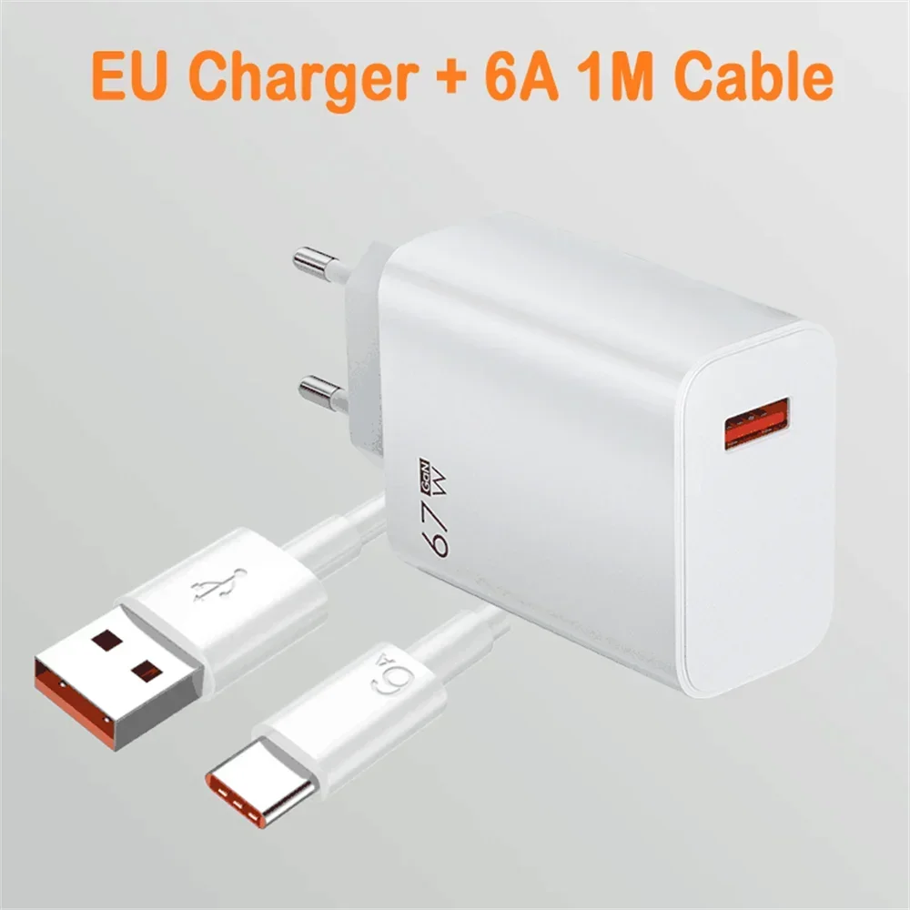 White EU and 1m Cable