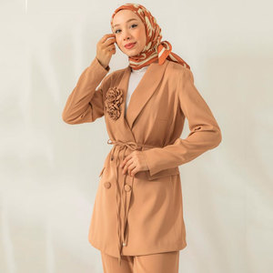 2024, скромный комплект из двух предметов в праздничном стиле, мусульманская юбка, Женское Платье макси с моллюсками и завязками на бретельках, популярный элемент Абая - Product Image 3