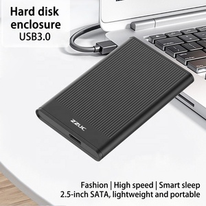 UASPアダプターケース5GBP USB 3.0 & 2.0持ち運びが容易な2.5インチプラスチック外部HDDエンクロージャー4テラバイトSSDツールフリーサポート - Product Image 2
