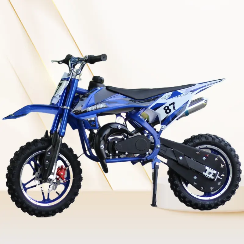 Mesin bensin otomatis anak-anak 2 tak untuk anak 12 tahun super 49cc sepeda motor Trail mini olahraga elektrik