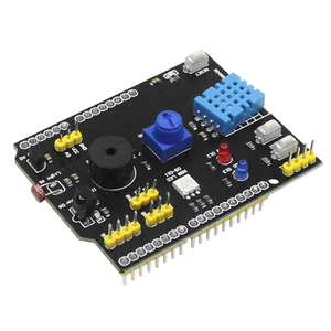 DHT11 LM35 Temperature Humidity <strong>Sensor</strong> Multifunction Expansion Board Adapter for <strong>Arduino</strong> UNO R3 RGB LED IR Receiver