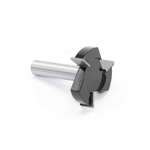 <strong>Black</strong> Coating 3-blade T-type Milling <strong>Cutter</strong> 12mm 1/2 Shank Cleaning Bottom Milling <strong>Cutter</strong> Woodworking Tools Router Tools