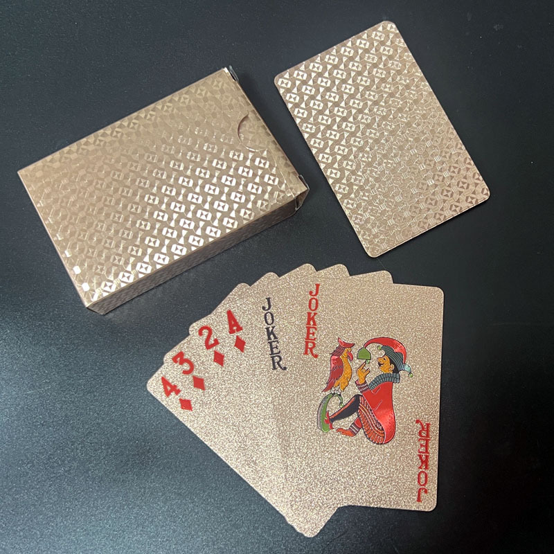 Pure Pink Foil Playing Card