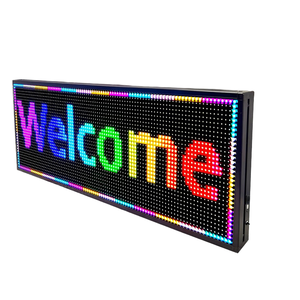 Scheda di scorrimento RGB con testo a LED a colori P10 per interni per interni e esterni con schermo a scorrimento a Led con messaggio programmabile Wifi - Product Image 1