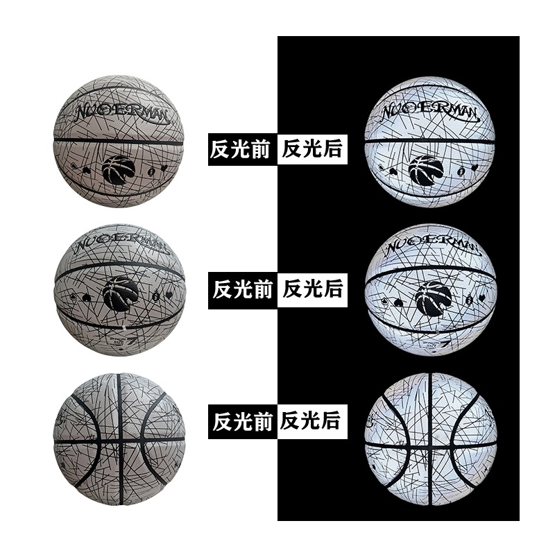 Ball no 7-black stripe with white reflective surface