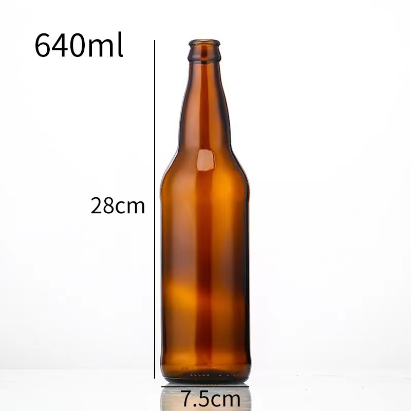 Bottiglia di birra ambrata belga da 640ml-1