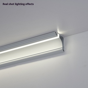 İki-in-one alüminyum profil LED profil ışık olmayan yerleştirme no-sıva oturma odası tavan dekorasyonu aydınlık köşe ışık - Product Image 1