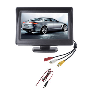Monitor de coche de 4,3 pulgadas, pantalla de imagen de marcha atrás de entrada AV bidireccional de escritorio, monitor LCD de coche - Product Image 4