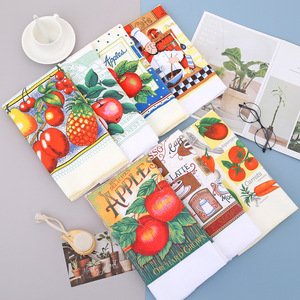 Hoshom 2025 New Design Drying Plates and Glasses 100% Cotton Eco-friendly Factory Cheap Price Bulk <strong>Chic</strong> Tea <strong>Towels</strong>