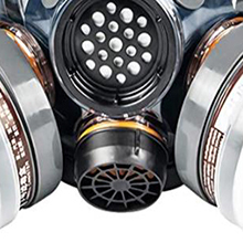 Produttore Full Face respiratore maschera antigas doppi filtri - Product Image 4