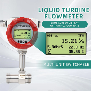 Medidor de flujo de turbina digital DN200 con salida de pulso Medidas de conexión de brida de acero inoxidable Caudalímetros de volumen de leche