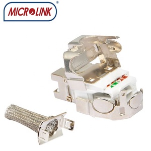 3m korumalı keystone jack VOL-OCK6A-SE aletsiz kepenkli cat6a STP RJ45 10G ağ modülü - Product Image 3