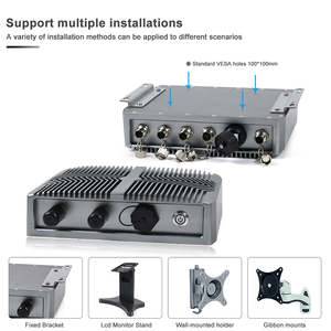 Linux PC M12 impermeabile molte porte con Ce Rohs Fcc prova impermeabile certificazione Linux Mini PC incorporato