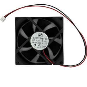 80x80x25 bóng kép mang 5V 80mm 8025 máy tính mini Trường hợp trục quạt làm mát 12V DC miễn phí đứng lưỡi nhựa - Product Image 4