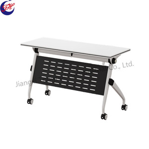 会议室办公培训用双人办公桌可折叠会议桌椅子组合 - Product Image 1