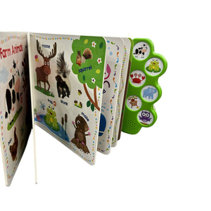 定制高品质有趣的婴儿声音书，儿童音乐书，板卡通儿童声音书 - Product Image 5