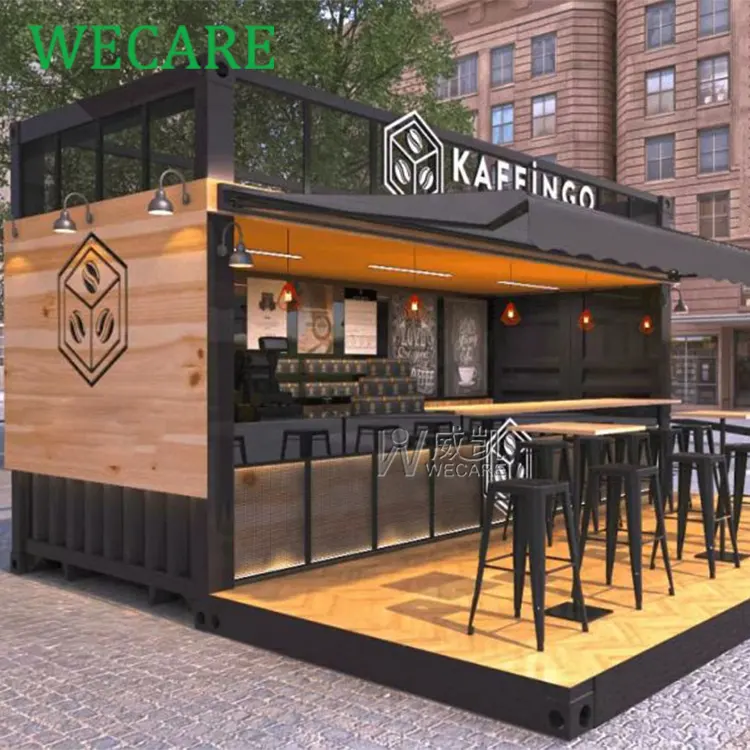 WECARE Mobile Container Restaurant Prefabricates House Customize Tiny House Outdoor Container Kitchen Street Bar Food Shop
