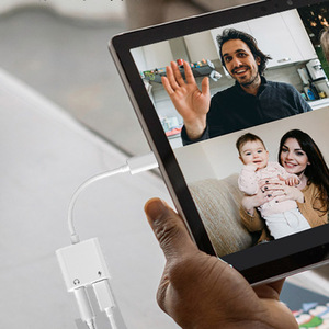 2合1 USB C至3.5毫米音频适配器usb-c AUX插孔，带24位96KHz DAC芯片，用于高分辨率音频耳机和充电器适配器 - Product Image 5
