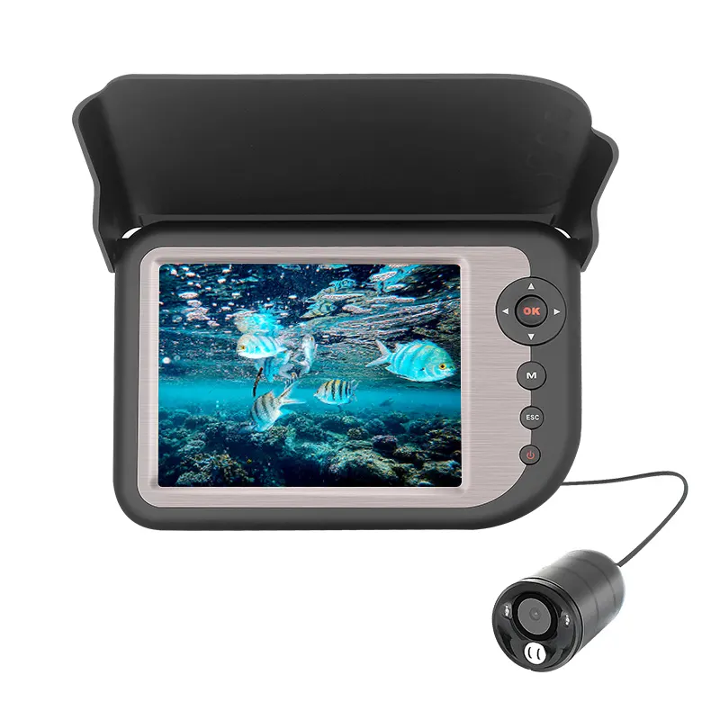 กล้องวิดีโอตกปลาใต้น้ำกล้องตกปลาน้ำแข็งขนาด5นิ้ว10ม.-60ม.