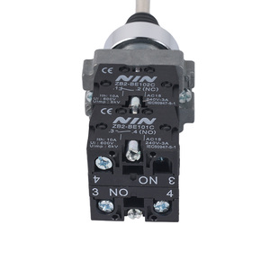 22mm XB2-PA14 XB2-PA24 2NO 2NC 4 pozisyon çapraz basmalı düğme anahtarı Joystick anahtarı kilitleme kendinden kilitlemeli kolu ile - Product Image 4