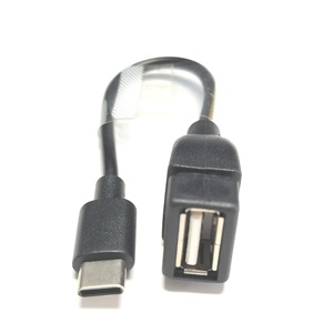Yepyeni 0.2 metre siyah OTG veri kablosu tip-c döner USB 2.0 kadın uzatma USB Flash sürücü genişleme bilgisayar kablosu - Product Image 1