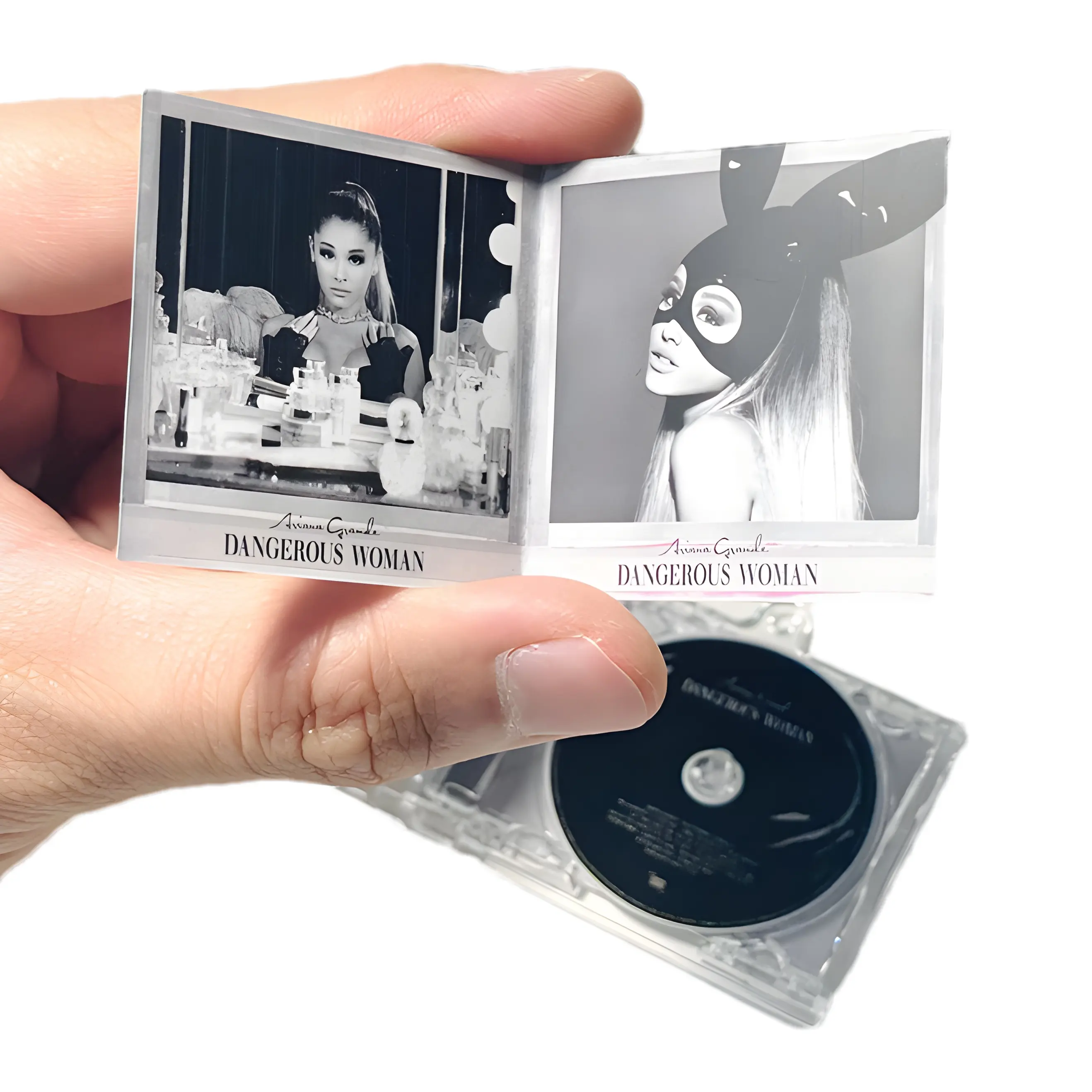 Hinchee Kpop Charme Ariana Grand_e Mini Album Record Hanger Nfc Sensor Acryl Sleutelhanger Open Diy Muziek Cd Sleutelhanger Sleutelhanger