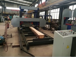Controllo logico programmabile alimentazione automatica idraulica taglio automatico sega a nastro orizzontale per legno segheria sega a nastro - Product Image 5