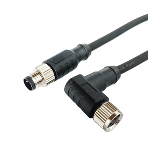 M8 IP67 3 4 5 6 8 Pin kablo su geçirmez konnektör PVC siyah koruyucu kablo sensörü 3m pirinç PVC plastik 3a ile yük hücresi için - Product Image 6