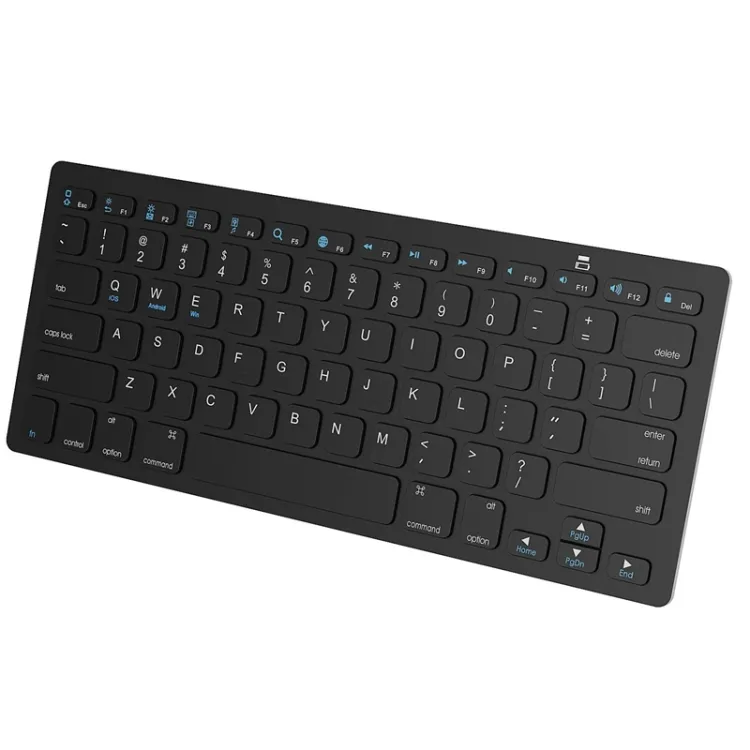 X5 ultra-fina mini teclado sem fio, + mouse, suporte para sistema win/android/ios (preto)
