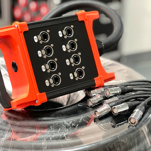 Cable de serpiente de audio de entrada y salida de 8 canales de red OEM CAT6 para serpiente de cable eléctrico de audio digital para escenario profesional
