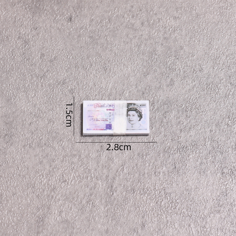 Mini billets de banque blancs - 7 pièces