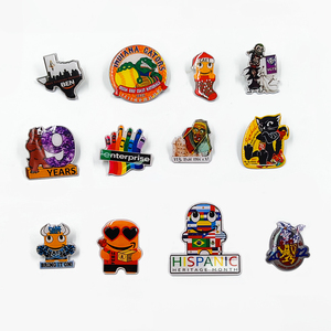 Oneway enamel pin manufacturers custom no minimum hard/soft funny cartoon anime small enamel lapel pin badge <strong>bulk</strong> - Product Image 2