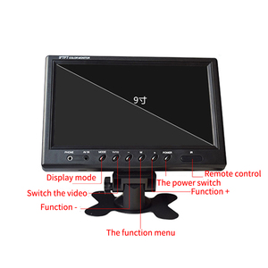 16:9 VGA AV input Remote Control schermo da 7 pollici1024 * 600 monitor per auto DC 12V - 24V HDMA ad alta risoluzione - Product Image 2