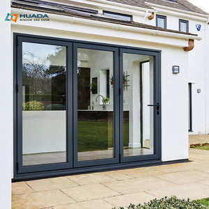 Cửa ra vào đôi bên ngoài, cửa sổ và cửa đi kiểu Pháp bằng hợp kim nhôm chịu lực bão, mở quay, dành cho nhà ở - Product Image 3