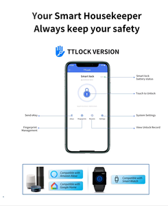 Yeni Model büyük boy biyometrik açık IP67 su geçirmez akıllı kilit parmak izi TT kilit mavi diş asma kilit ile anahtar - Product Image 6