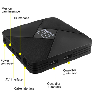 คอนโซลสำหรับเด็กวิดีโอเกมรองรับ HD คลาสสิกทีวีวิดีโอเกมแบบพกพาที่สร้างขึ้นในกล่องเกม50ตัวเลียนแบบ - Product Image 2