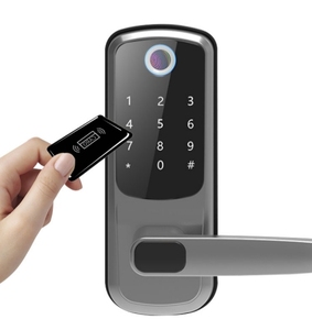 Fabrika fiyat ev daire odası dijital şifre anahtarsız giriş TT kilit APP kontrol parmak izi akıllı kapı kilidi - Product Image 4