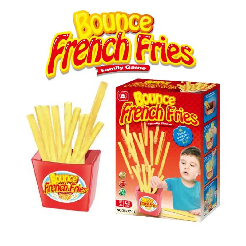 Family puzzle interactive bounce off game bounce french fries children board games for 3+ kids