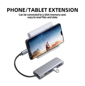 5in1 USB 3.0 Hub Ultra ince veri USB Splitter hdmi hub ile 3USB3.0 + PD + 4K HDMI kitap Laptop için yüzey PS4 sürücü Flash sürücü - Product Image 3