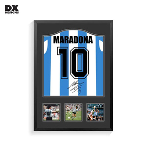 DX thiết kế gỗ rắn khung ảnh kính Jersey hiển thị hộp khung hiển thị trường hợp Áp phích hộp bóng với nhựa gỗ tường nghệ thuật - Product Image 1