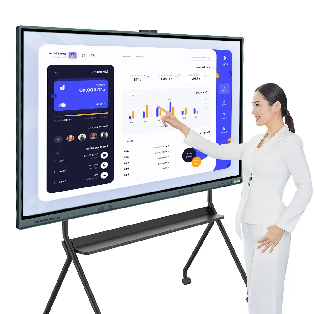 Smart board digital classroom flat panel custom ODM/OEM service whiteboard interact Interactive Boards