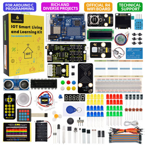 Keyes tudio STEM Programmierung IOT Smart Living und Learning Kit mit Original Arduino U-NO R4 WIFI Board für Arduino