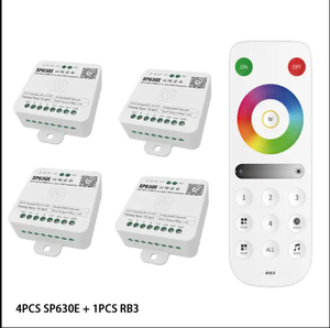 Высококачественный светодиодный контроллер SP630e Rgbic Rgbcct Rgbw Rgb Cct 5 В 12 В 24 В Cob Pwm пиксельный контроллер светодиодной ленты - Product Image 1