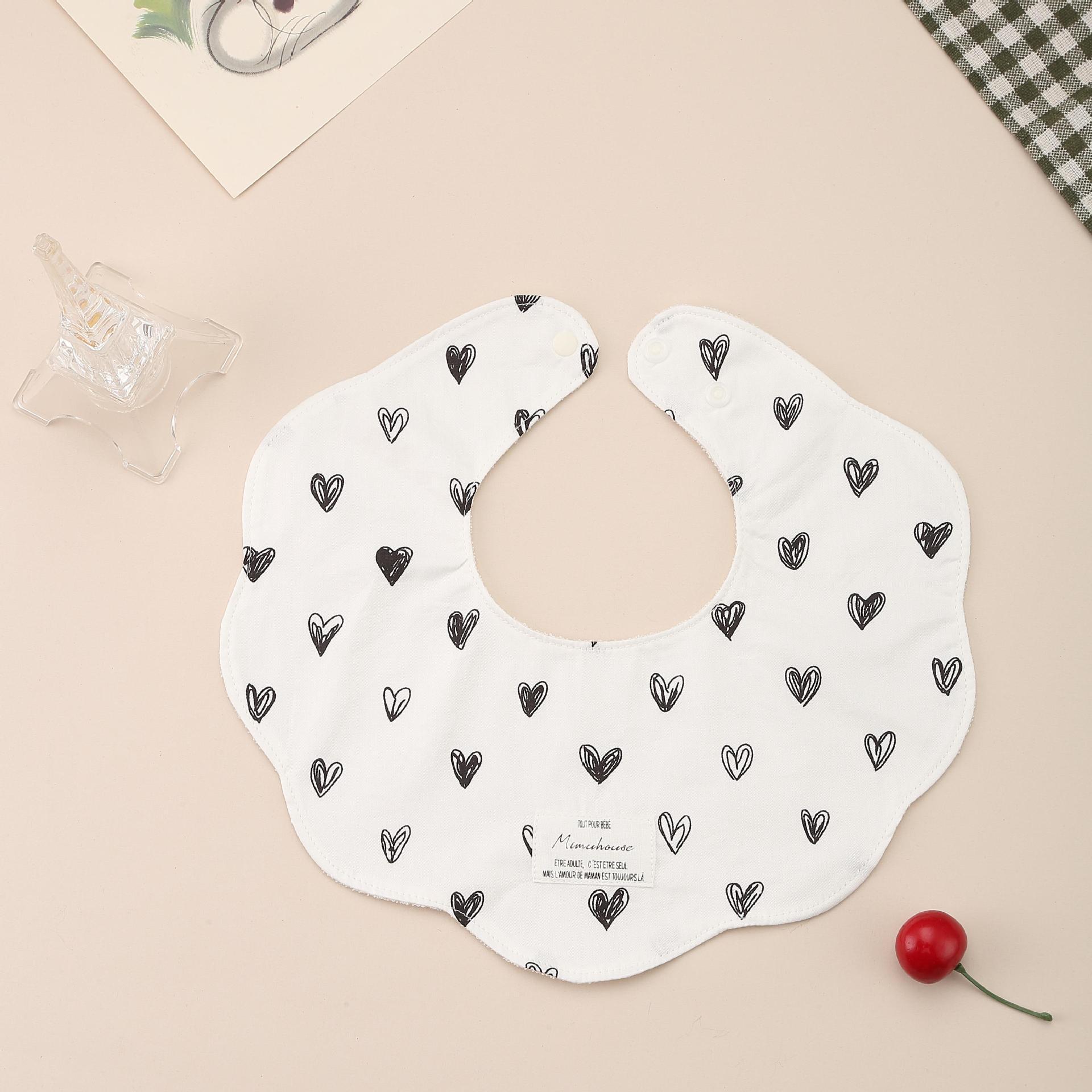 Coreano pétalo blanco y negro amor