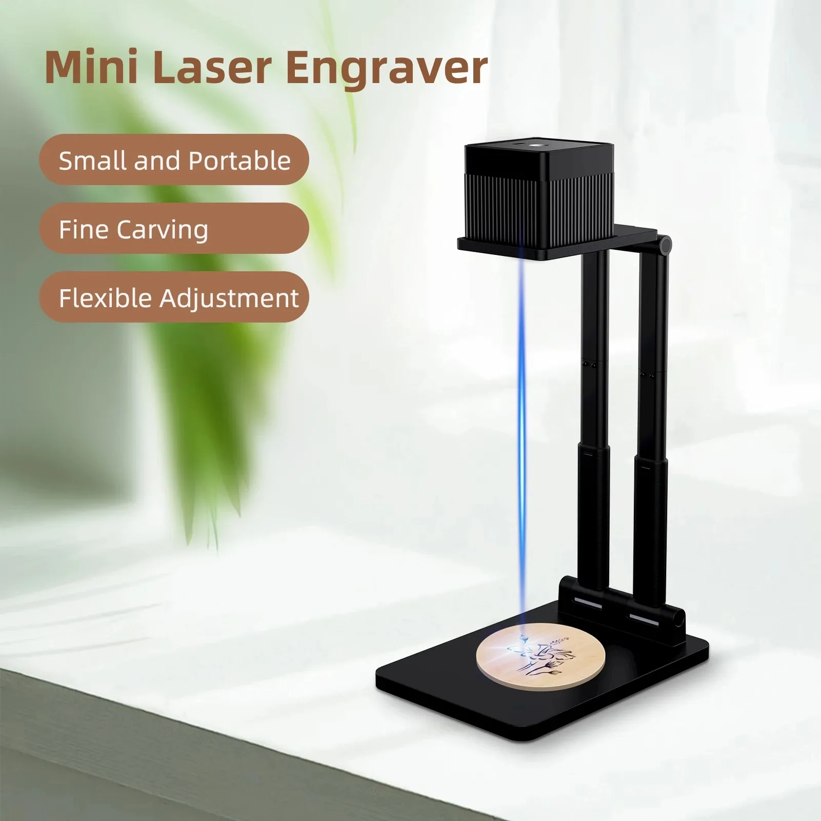 Lazer gravür makinesi Mini masaüstü lazer gravür taşınabilir Etcher lazer kesici yazıcı ile güvenlik gözlükleri Diy