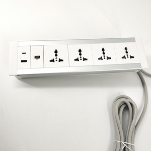 Modulo da tavolino nascosto da incasso universale di potere con 4 prese di corrente USBA + presa rapida del porto di dati rj45 dello zoccolo della tassa di USB-C - Product Image 5
