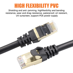 Resistenza UV impermeabile ad alta ritorsione 4 paia Cat6e Cat 6 6A UTP SFTP Ethernet Lan cavo Cat6 per Data Center - Product Image 5