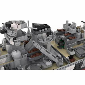 Funbuild <span class=keywords><strong>Bismarck</strong></span> Battleship Cruiser modeli askeri ordu tuğla yapı taşı oyuncak WW2 MOC-29408 <span class=keywords><strong>Bismarck</strong></span> yapı taşı setleri