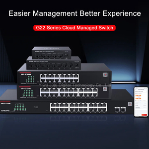 Conmutador PoE gestionado en la nube 9GE + 1SFP, con funcionalidad SNMP y QoS, IP COM, 1 unidad, 2 unidades